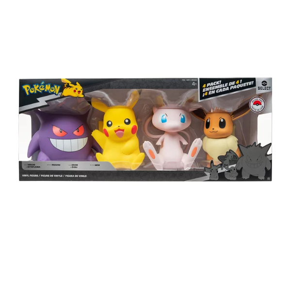 Pokemon Figuras: Set de 4 Figuras de Vinilo