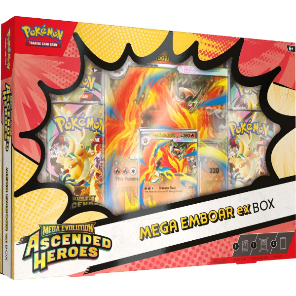 Ascended Heroes Mega Emboar Ex Box (Ingles)