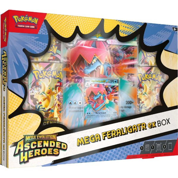 Ascended Heroes Mega Feraligatr Ex Box (Ingles)
