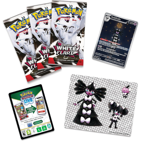 Blister White Flare Tech Sticker (Ingles)